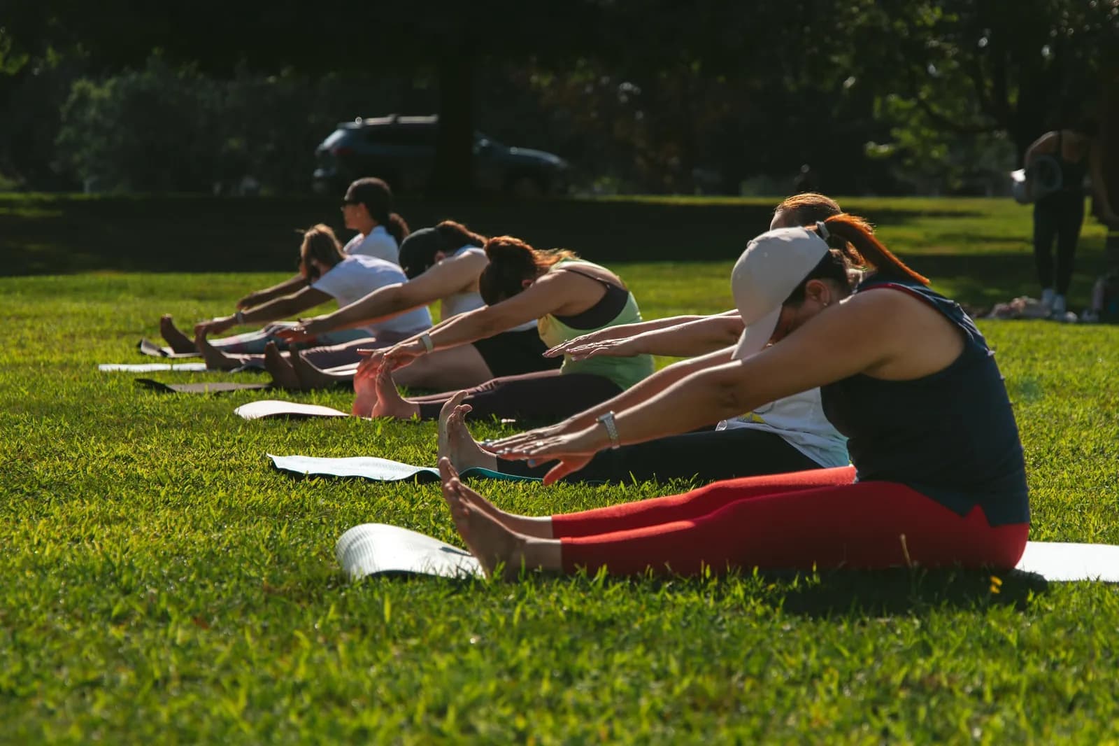 Outdoor mat Pilates class with Inspire Pilates in Greater Lowell